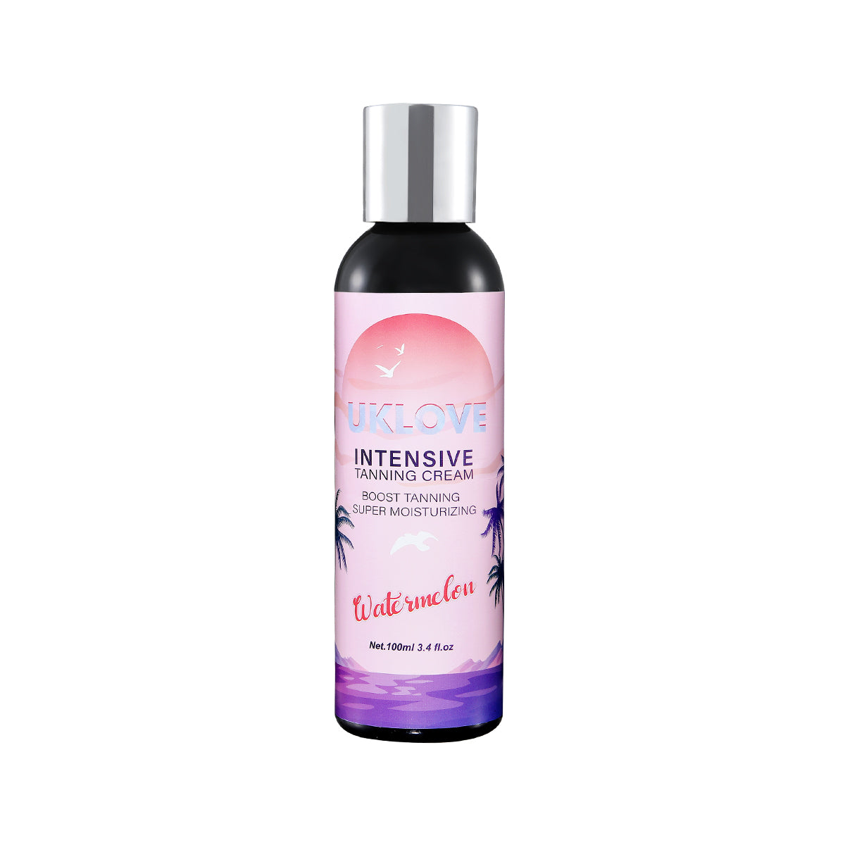 Cream Elegance: A bottle of suntan lotion specifically designed for use in tanning beds