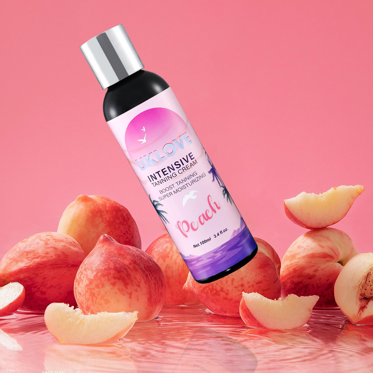 UKLOVE tanning cream peach fragrance intensive boost tanning