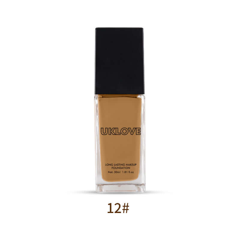 Sun-Kissed Beauty: UKLOVE Lasting Makeup Foundation Infused with Dark Tanning Lotion